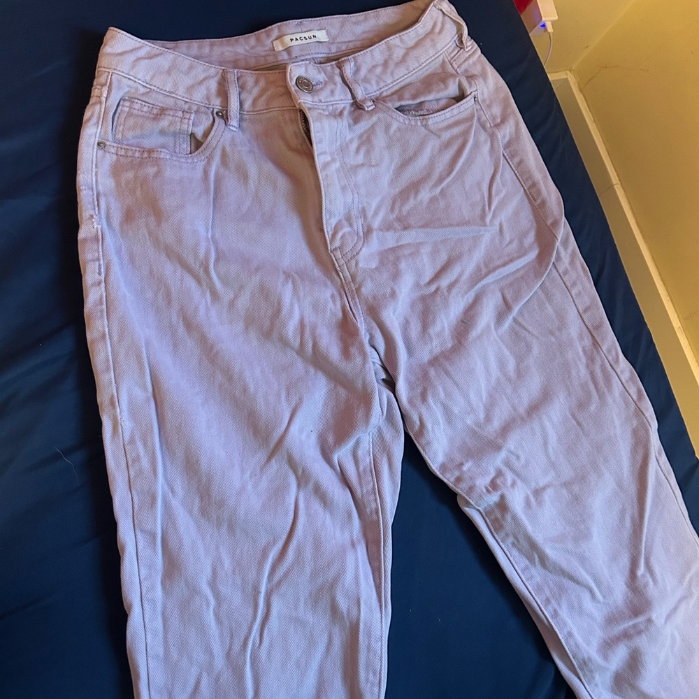 Pacsun mom jeans pastel purple